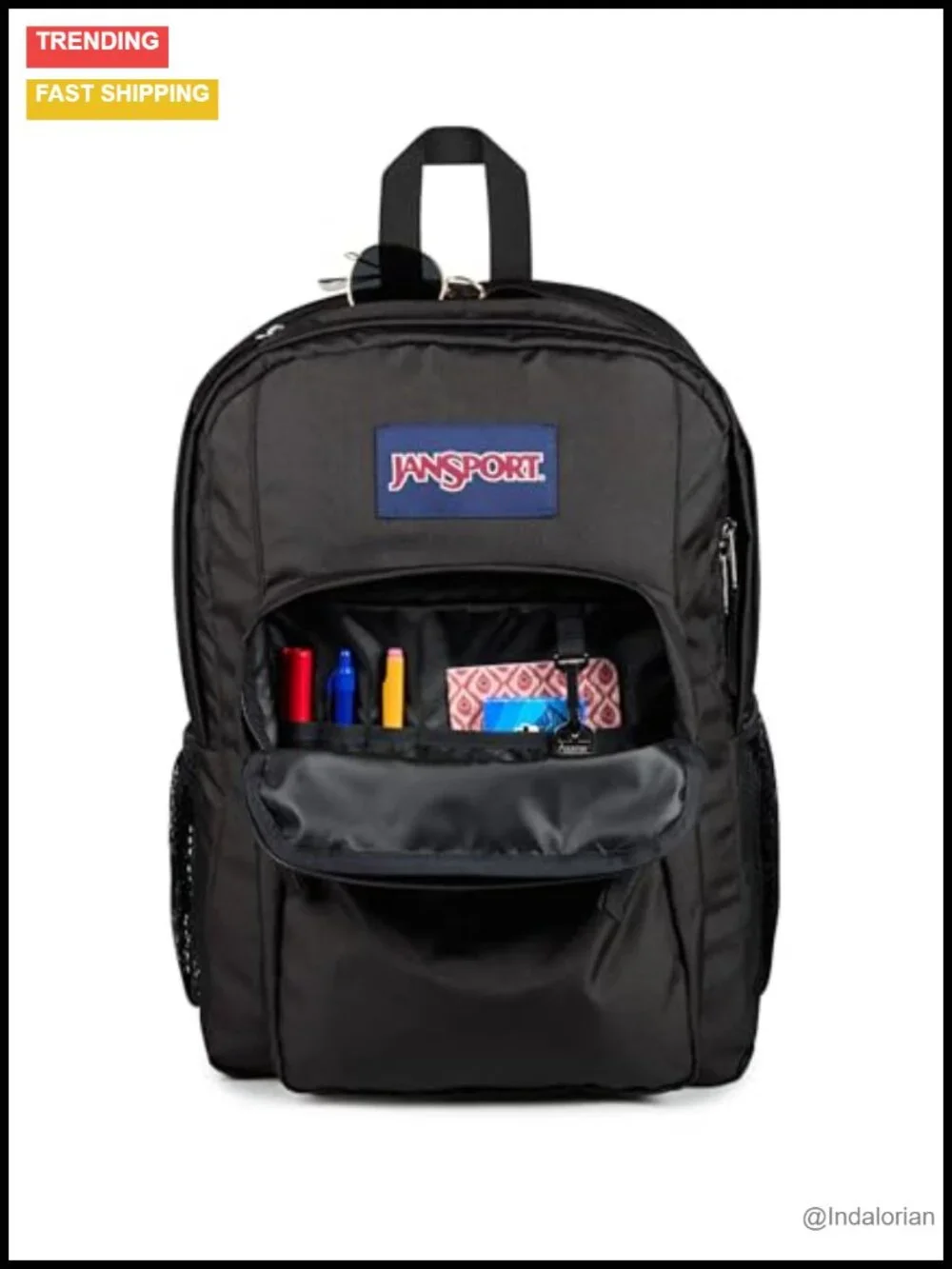 Laptop Backpack with Water Bottle Pockets - School Travel Work